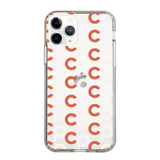 Slim Protection Case［ Original - CASEPLAY Initial All-over Pattern - Orange ］