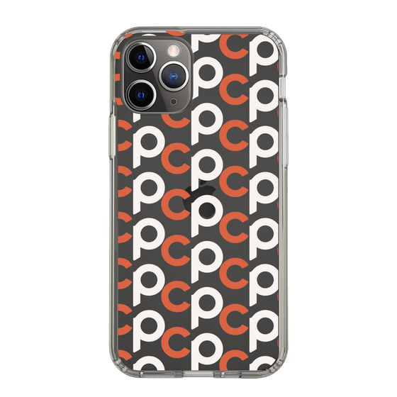 Slim Protection Case［ Original - CASEPLAY Initial All-over Pattern - Orange ］