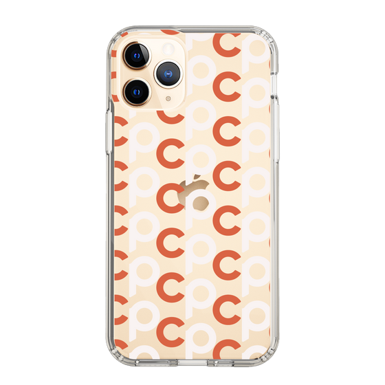 Slim Protection Case［ Original - CASEPLAY Initial All-over Pattern - Orange ］