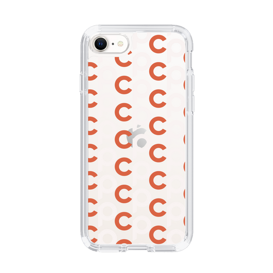 Slim Protection Case［ Original - CASEPLAY Initial All-over Pattern - Orange ］
