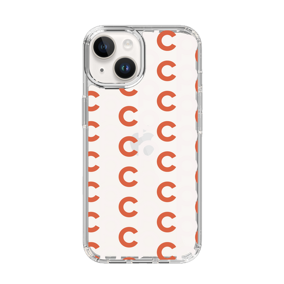 Slim Protection Case［ Original - CASEPLAY Initial All-over Pattern - Orange ］