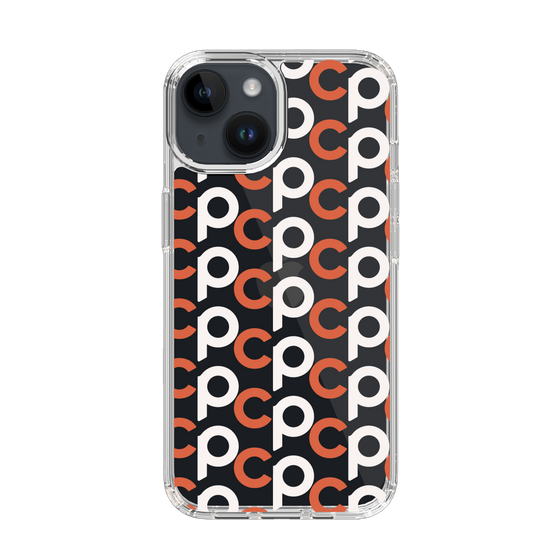 Slim Protection Case［ Original - CASEPLAY Initial All-over Pattern - Orange ］