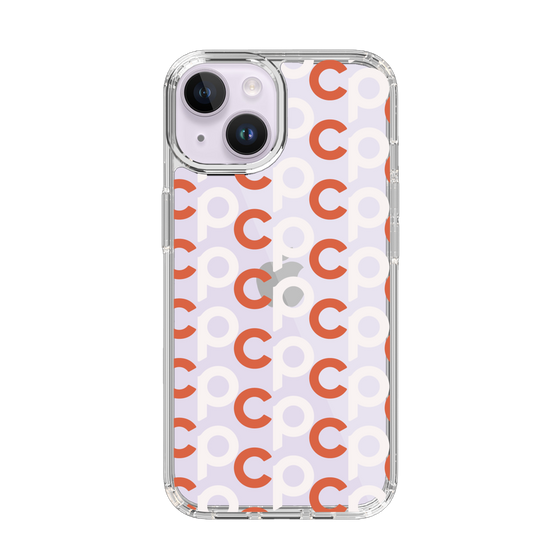 Slim Protection Case［ Original - CASEPLAY Initial All-over Pattern - Orange ］