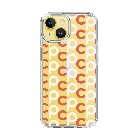 Slim Protection Case［ Original - CASEPLAY Initial All-over Pattern - Orange ］