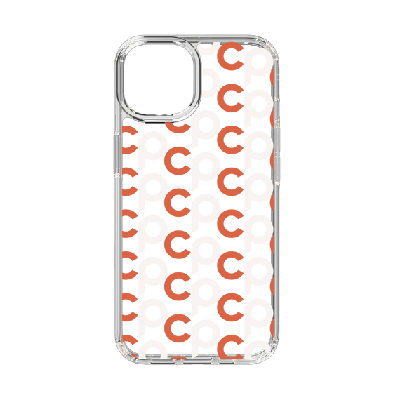 Slim Protection Case［ Original - CASEPLAY Initial All-over Pattern - Orange ］