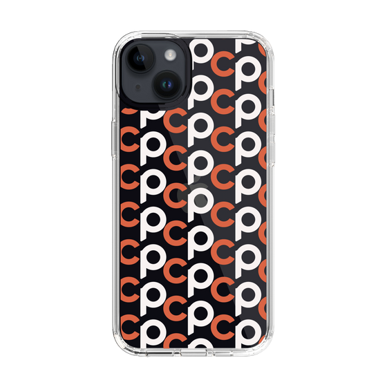 Slim Protection Case［ Original - CASEPLAY Initial All-over Pattern - Orange ］
