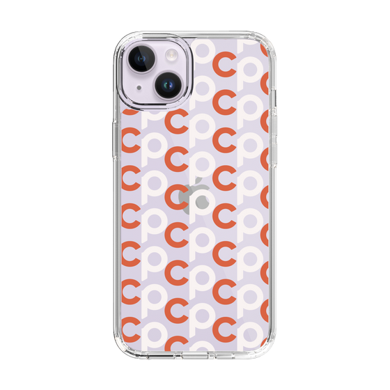 Slim Protection Case［ Original - CASEPLAY Initial All-over Pattern - Orange ］