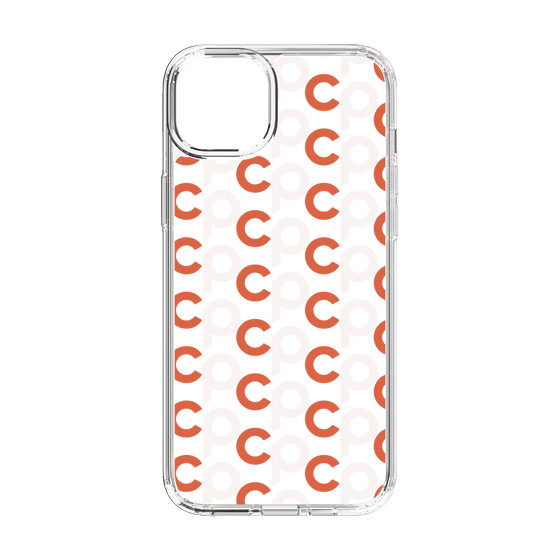 Slim Protection Case［ Original - CASEPLAY Initial All-over Pattern - Orange ］