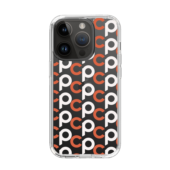 Slim Protection Case［ Original - CASEPLAY Initial All-over Pattern - Orange ］