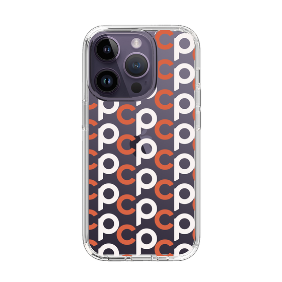 Slim Protection Case［ Original - CASEPLAY Initial All-over Pattern - Orange ］