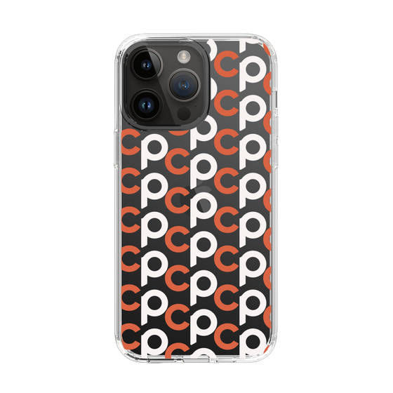 Slim Protection Case［ Original - CASEPLAY Initial All-over Pattern - Orange ］