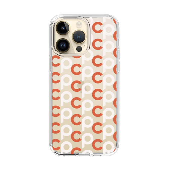Slim Protection Case［ Original - CASEPLAY Initial All-over Pattern - Orange ］