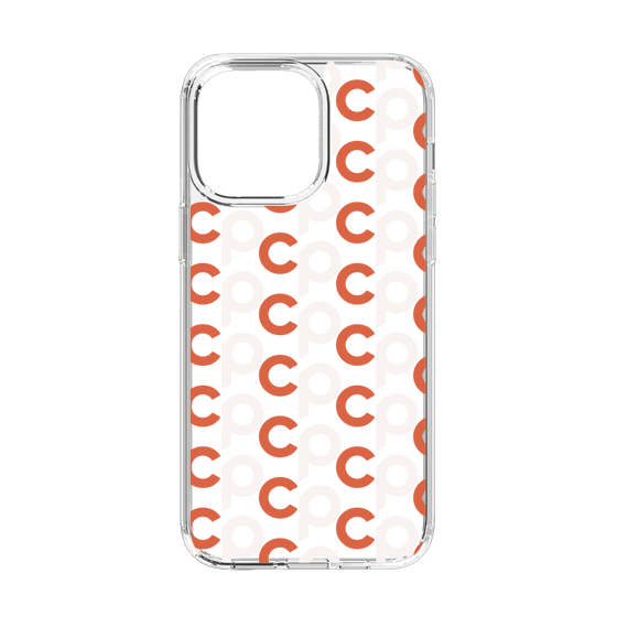 Slim Protection Case［ Original - CASEPLAY Initial All-over Pattern - Orange ］