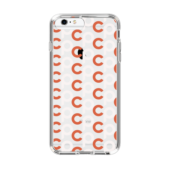 Slim Protection Case［ Original - CASEPLAY Initial All-over Pattern - Orange ］