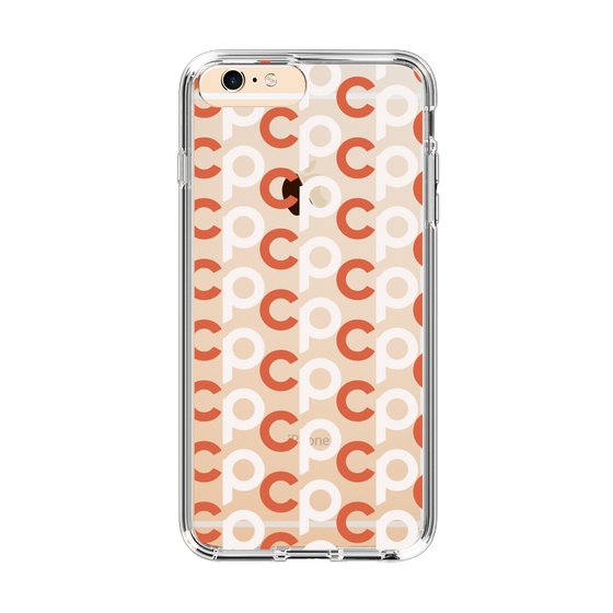 Slim Protection Case［ Original - CASEPLAY Initial All-over Pattern - Orange ］