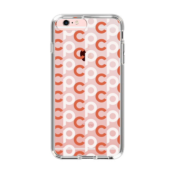 Slim Protection Case［ Original - CASEPLAY Initial All-over Pattern - Orange ］