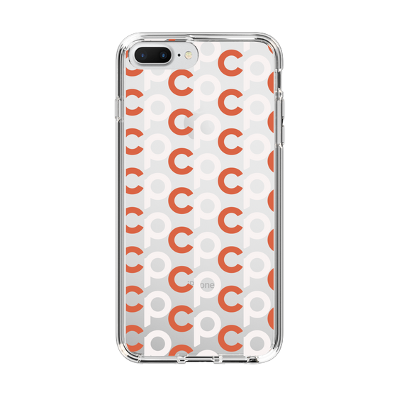 Slim Protection Case［ Original - CASEPLAY Initial All-over Pattern - Orange ］