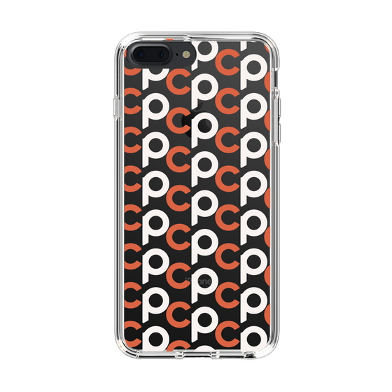 Slim Protection Case［ Original - CASEPLAY Initial All-over Pattern - Orange ］