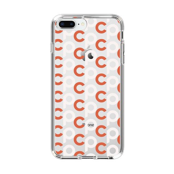 Slim Protection Case［ Original - CASEPLAY Initial All-over Pattern - Orange ］