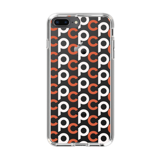 Slim Protection Case［ Original - CASEPLAY Initial All-over Pattern - Orange ］