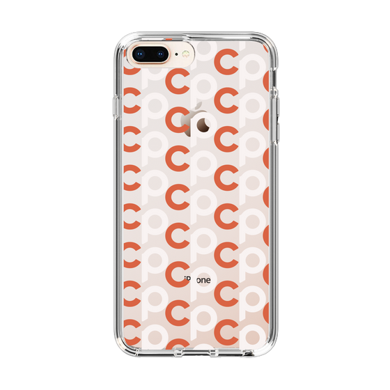 Slim Protection Case［ Original - CASEPLAY Initial All-over Pattern - Orange ］