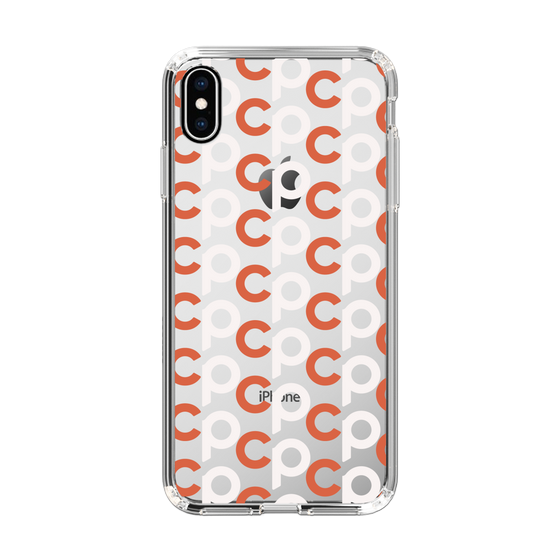 Slim Protection Case［ Original - CASEPLAY Initial All-over Pattern - Orange ］