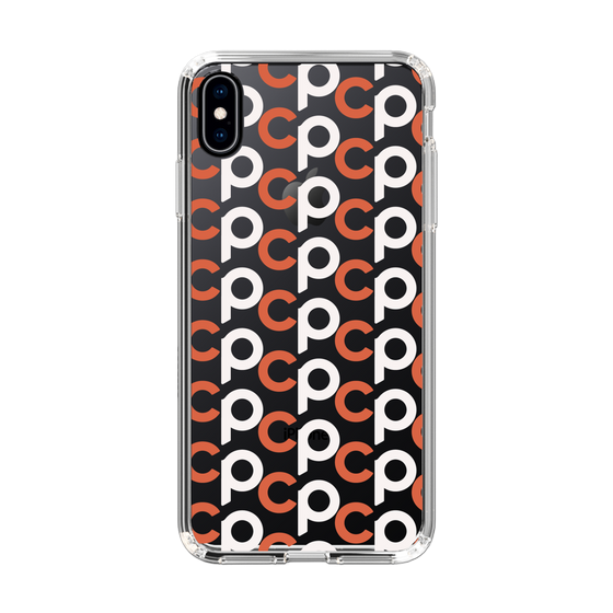Slim Protection Case［ Original - CASEPLAY Initial All-over Pattern - Orange ］