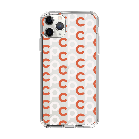 Slim Protection Case［ Original - CASEPLAY Initial All-over Pattern - Orange ］