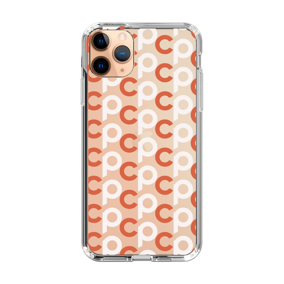 Slim Protection Case［ Original - CASEPLAY Initial All-over Pattern - Orange ］