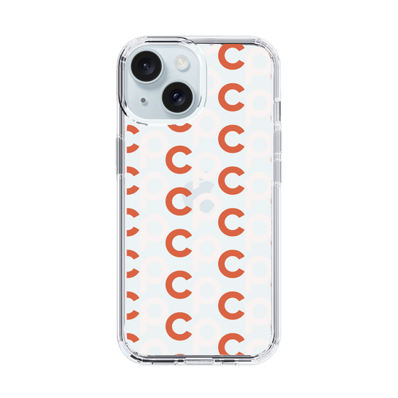 Slim Protection Case［ Original - CASEPLAY Initial All-over Pattern - Orange ］