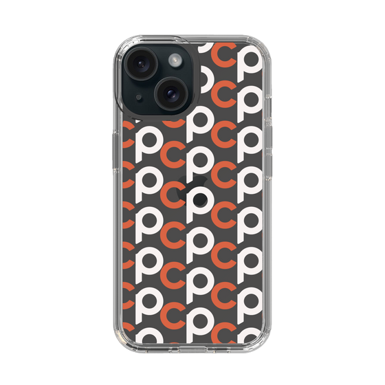 Slim Protection Case［ Original - CASEPLAY Initial All-over Pattern - Orange ］