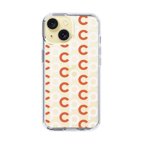 Slim Protection Case［ Original - CASEPLAY Initial All-over Pattern - Orange ］