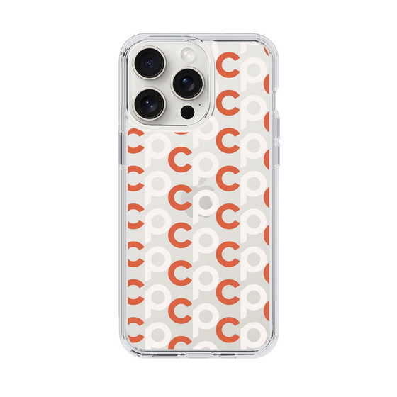 Slim Protection Case［ Original - CASEPLAY Initial All-over Pattern - Orange ］