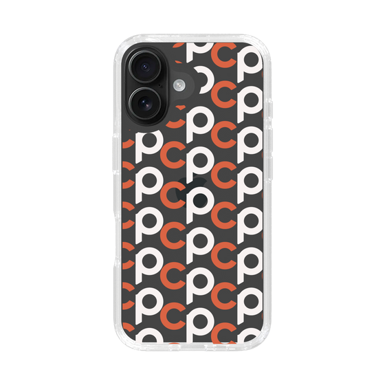Slim Protection Case［ Original - CASEPLAY Initial All-over Pattern - Orange ］