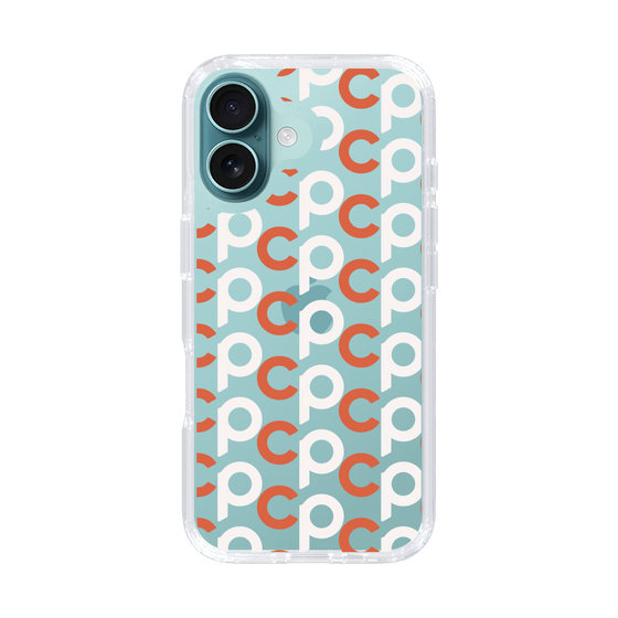 Slim Protection Case［ Original - CASEPLAY Initial All-over Pattern - Orange ］