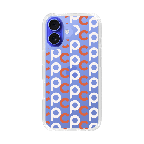 Slim Protection Case［ Original - CASEPLAY Initial All-over Pattern - Orange ］