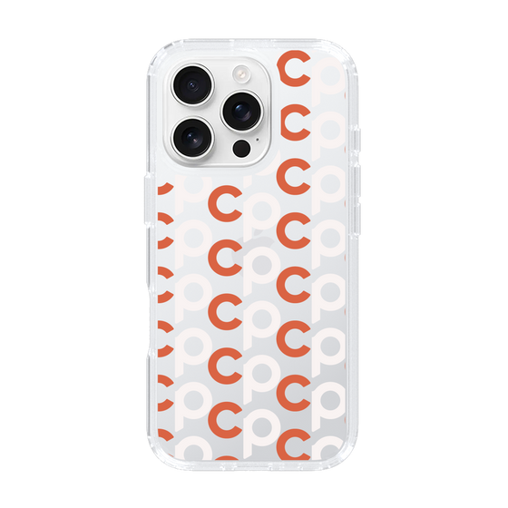 Slim Protection Case［ Original - CASEPLAY Initial All-over Pattern - Orange ］