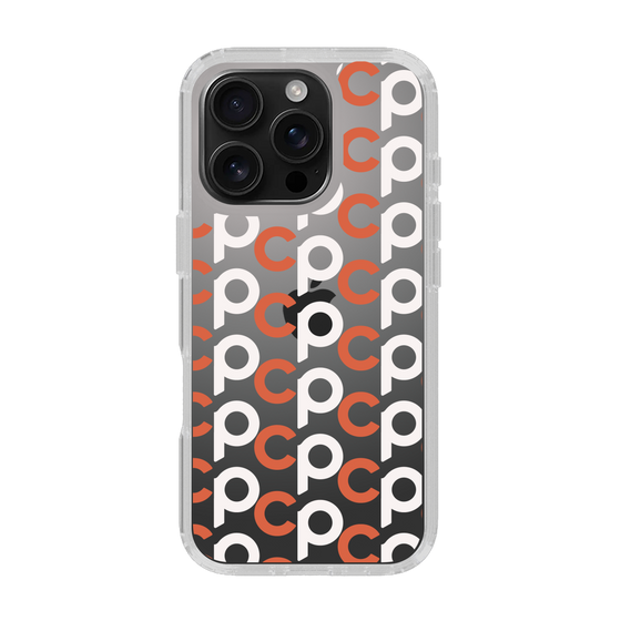 Slim Protection Case［ Original - CASEPLAY Initial All-over Pattern - Orange ］
