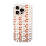 Slim Protection Case［ Original - CASEPLAY Initial All-over Pattern - Orange ］