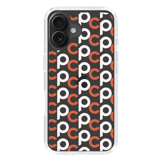 Slim Protection Case［ Original - CASEPLAY Initial All-over Pattern - Orange ］