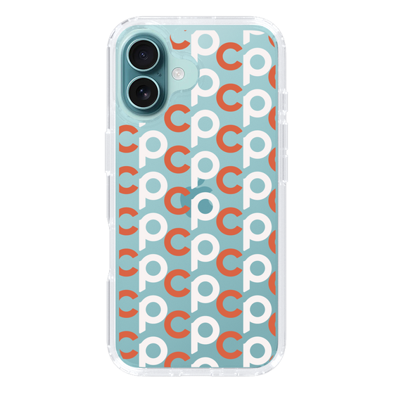 Slim Protection Case［ Original - CASEPLAY Initial All-over Pattern - Orange ］