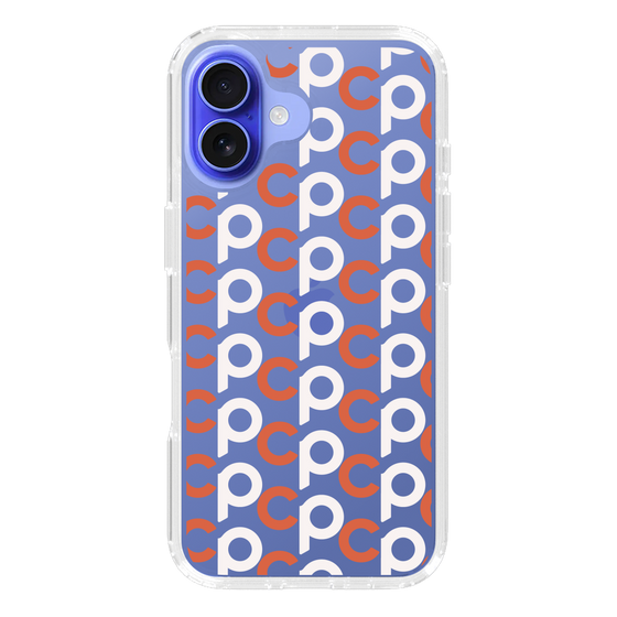 Slim Protection Case［ Original - CASEPLAY Initial All-over Pattern - Orange ］