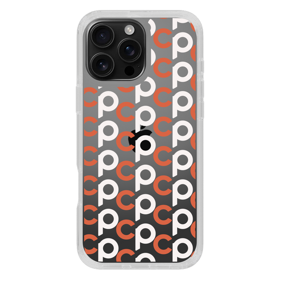 Slim Protection Case［ Original - CASEPLAY Initial All-over Pattern - Orange ］
