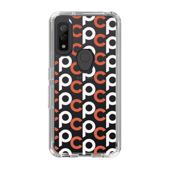 Slim Protection Case［ Original - CASEPLAY Initial All-over Pattern - Orange ］