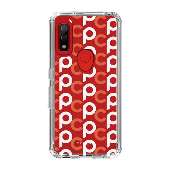 Slim Protection Case［ Original - CASEPLAY Initial All-over Pattern - Orange ］