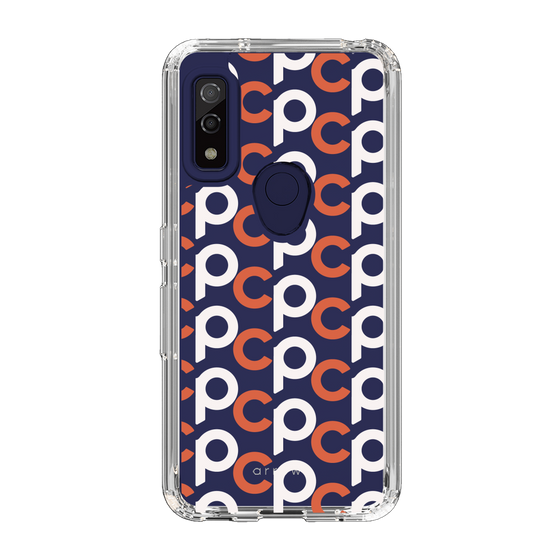 Slim Protection Case［ Original - CASEPLAY Initial All-over Pattern - Orange ］