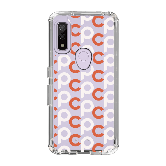 Slim Protection Case［ Original - CASEPLAY Initial All-over Pattern - Orange ］