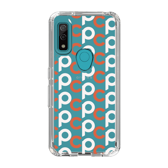 Slim Protection Case［ Original - CASEPLAY Initial All-over Pattern - Orange ］