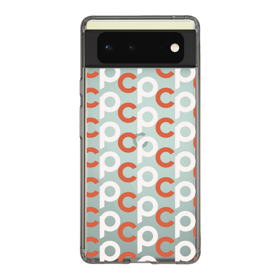Slim Protection Case［ Original - CASEPLAY Initial All-over Pattern - Orange ］