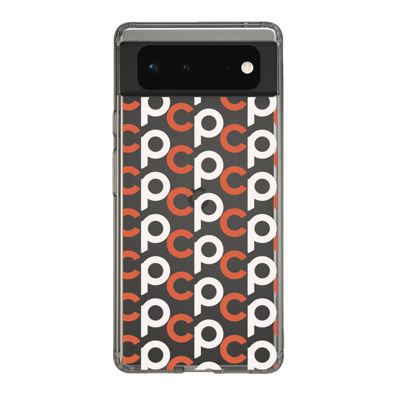 Slim Protection Case［ Original - CASEPLAY Initial All-over Pattern - Orange ］